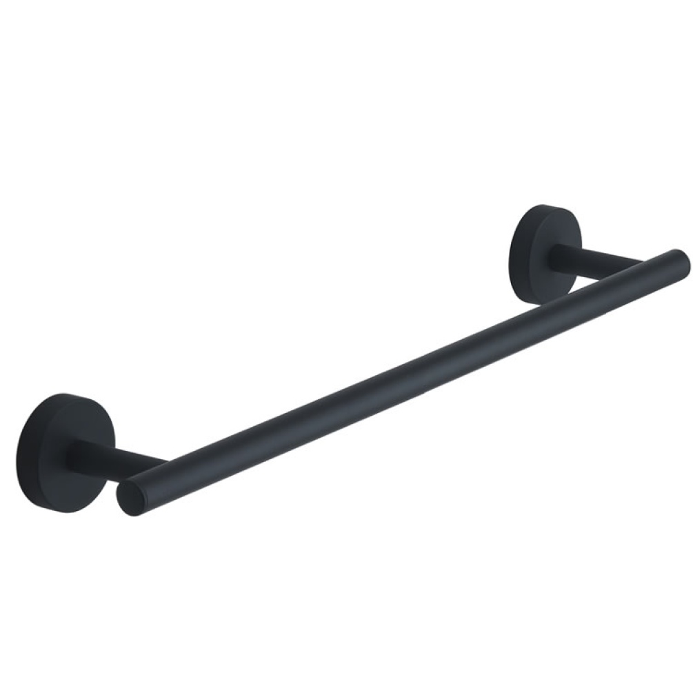 Cutout image of Origins Living Gedy Eros Towel Rail 35cm matt black.