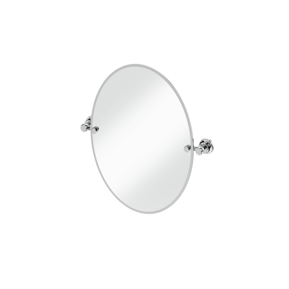 Burlington Oval 400 x 500mm Mirror With 1909 Chrome Fixings