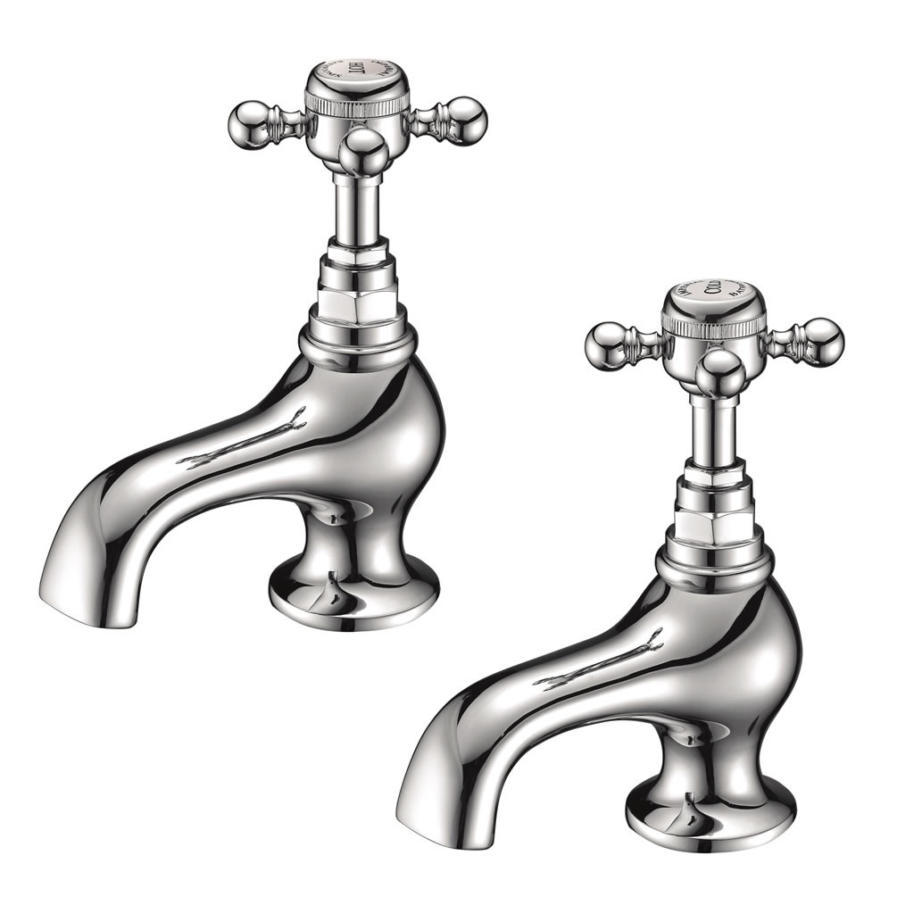Imperial Lichfield Chrome 3/4" Bath Pillar Taps