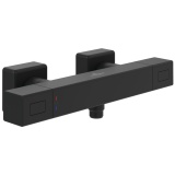 Cutout image of Villeroy & Boch Universal Matt Black Square Thermostatic Shower Valve