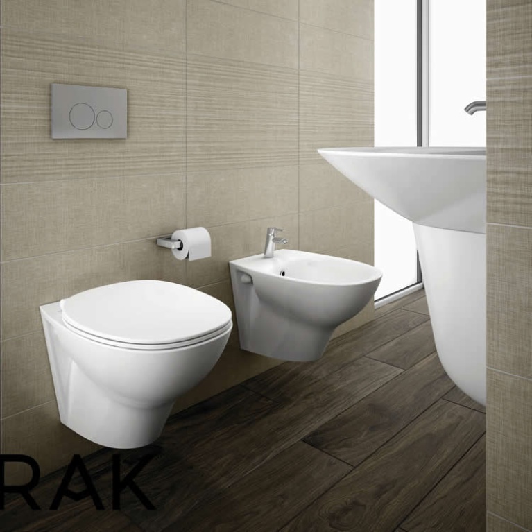 Rak Morning Rimless Wall Hung Toilet Sanctuary Bathrooms