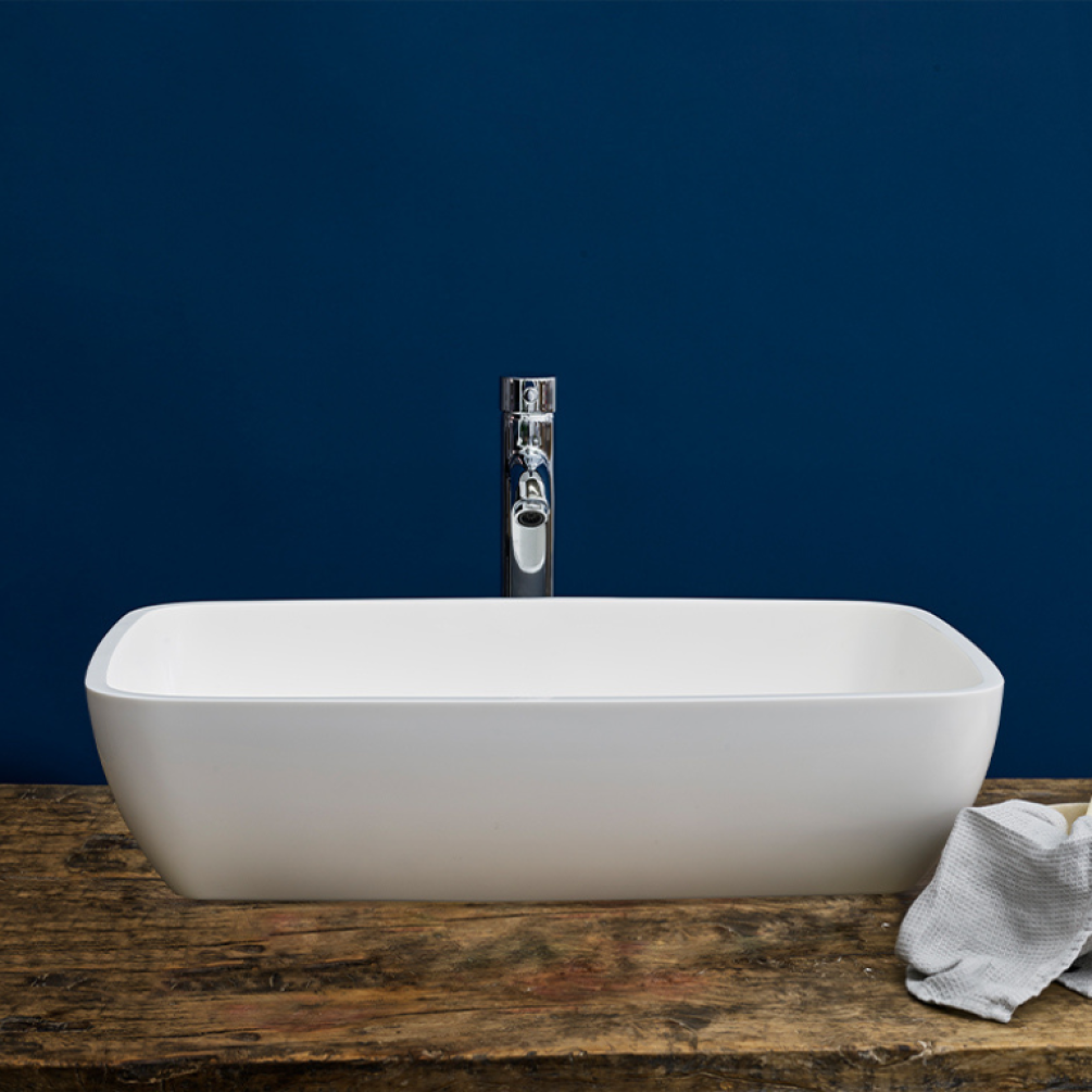 Britton Vicenza Natural Stone Basin - Lifestyle