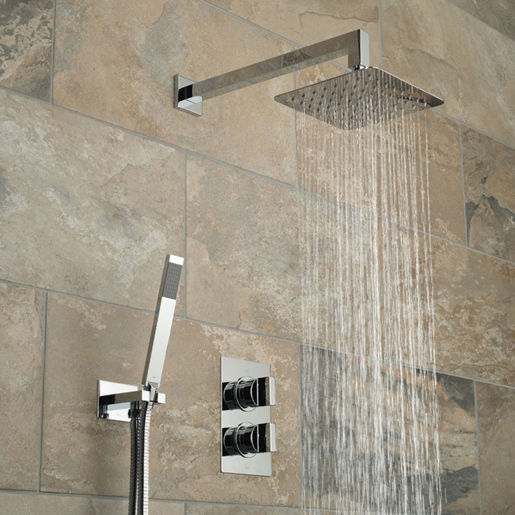 Vado Notion Twin Outlet Thermostatic Shower Valve Package Image 1