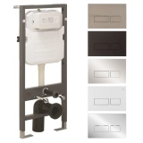 Cut out image of the  Crosswater 1120mm Wall-Hung WC Support Frame with Flush Plate Pack