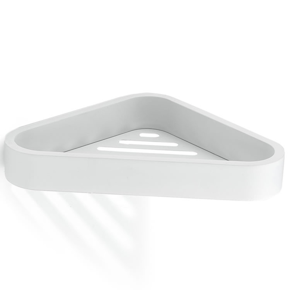 Cutout image of Origins Living Gedy Outline Corner Shower Basket White.