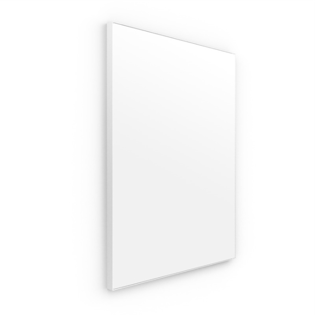 Product Cut out image of Origins Living Tate White 600mm Mirror on an angle