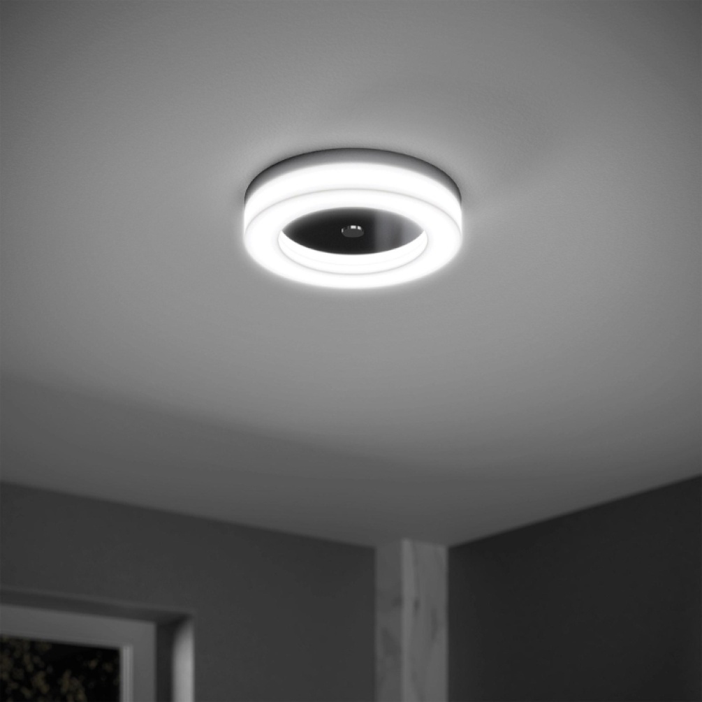Close up product lifestyle image of the HIB Polar LED Ceiling Light