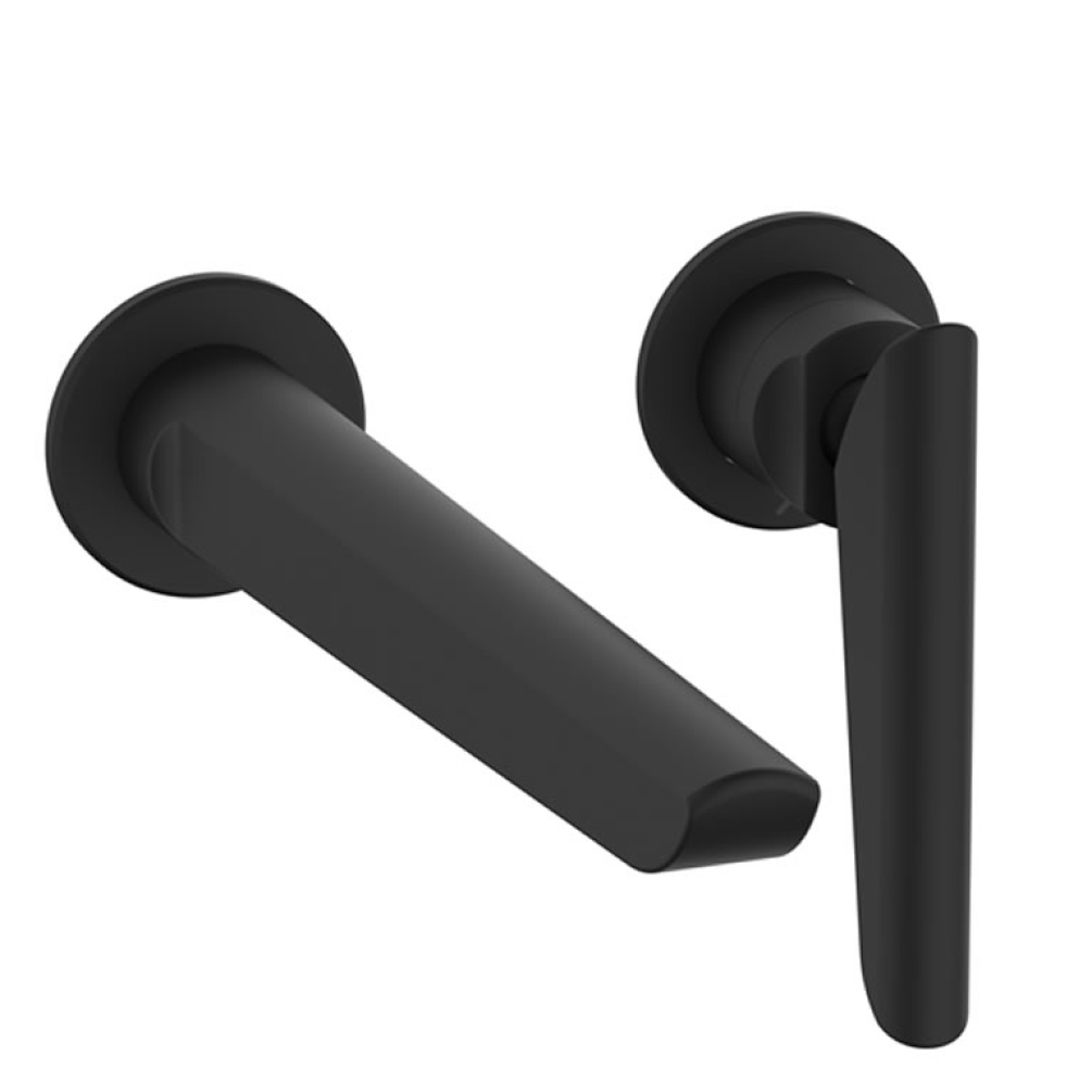 Crosswater Foile Matt Black Basin 2 Hole Set