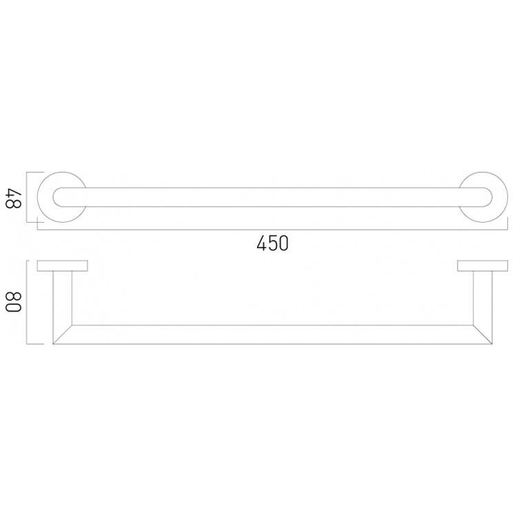 Vado Spa 450mm Towel Rail Sanctuary Bathrooms