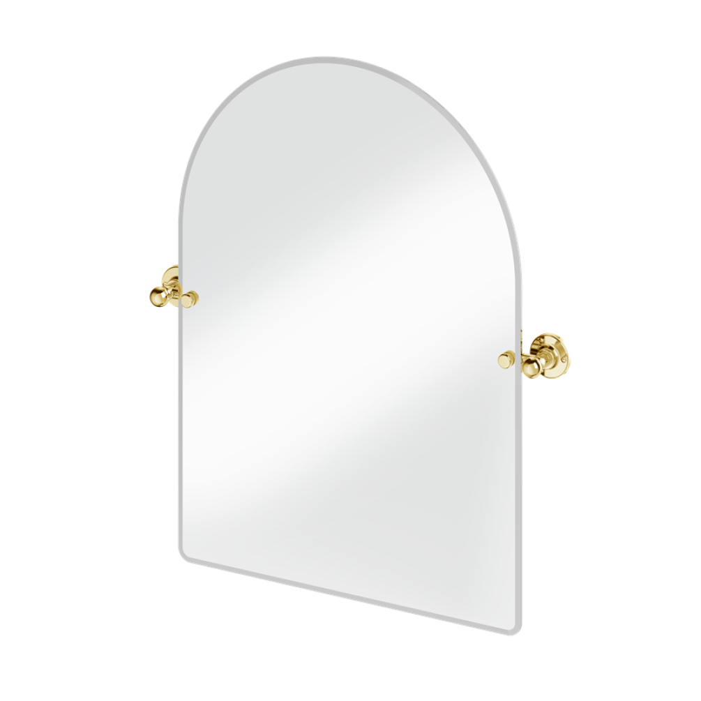 Burlington Gold Arch Mirror With 1850 Gold Fixings