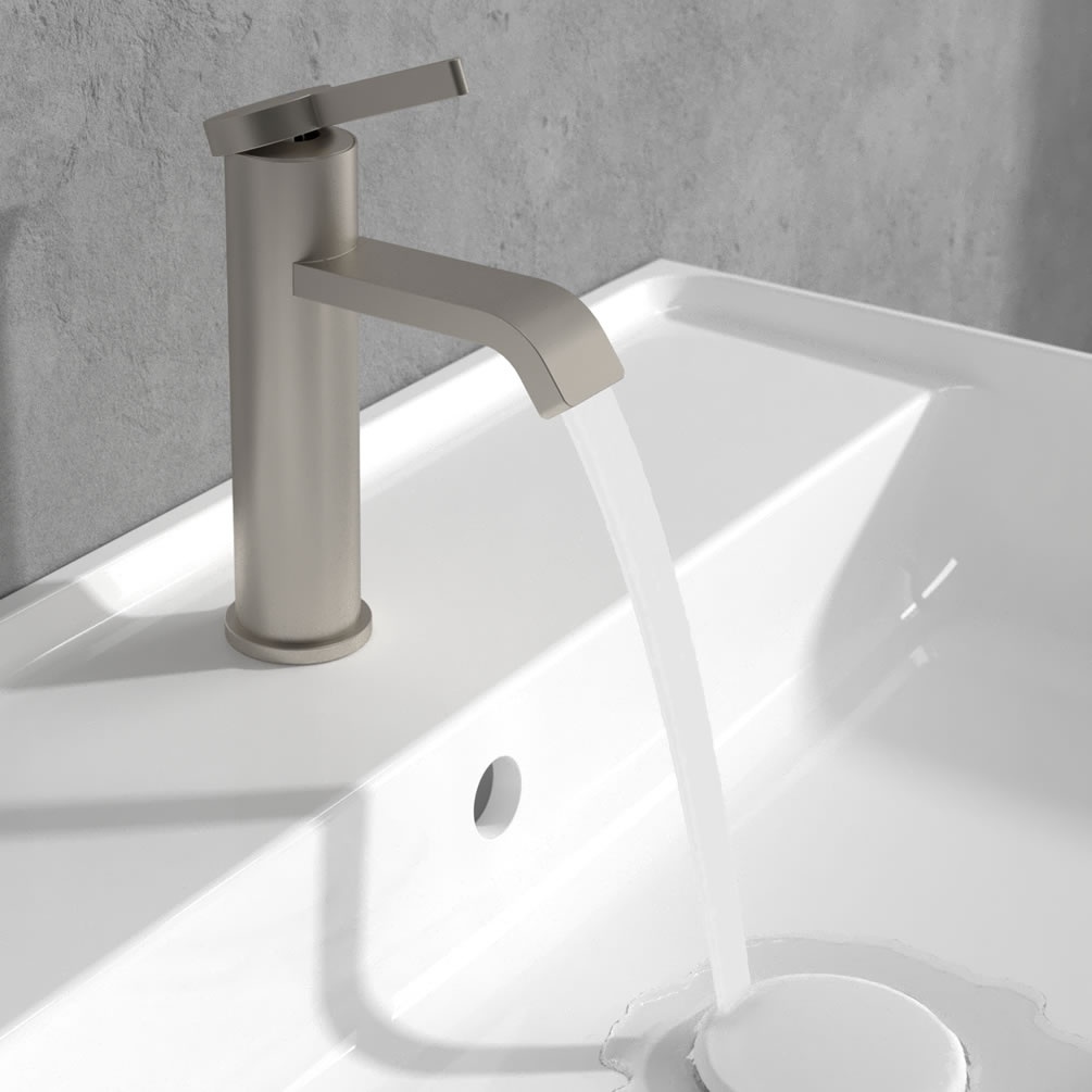 Villeroy & Boch Dawn Brushed Nickel Basin Mono Tap