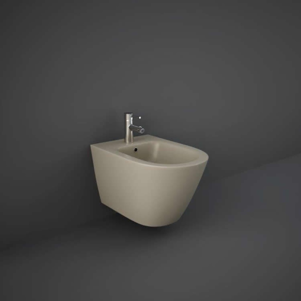 Photo Of RAK Feeling Matt Cappuccino Wall Hung Bidet