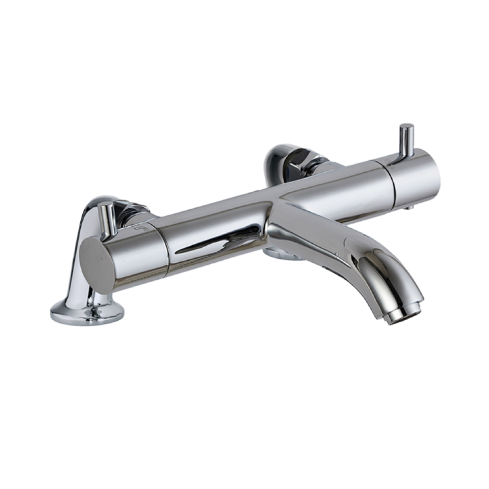 Photo of JTP Vos Chrome Deck Mounted Thermostatic Bath Filler Cutout