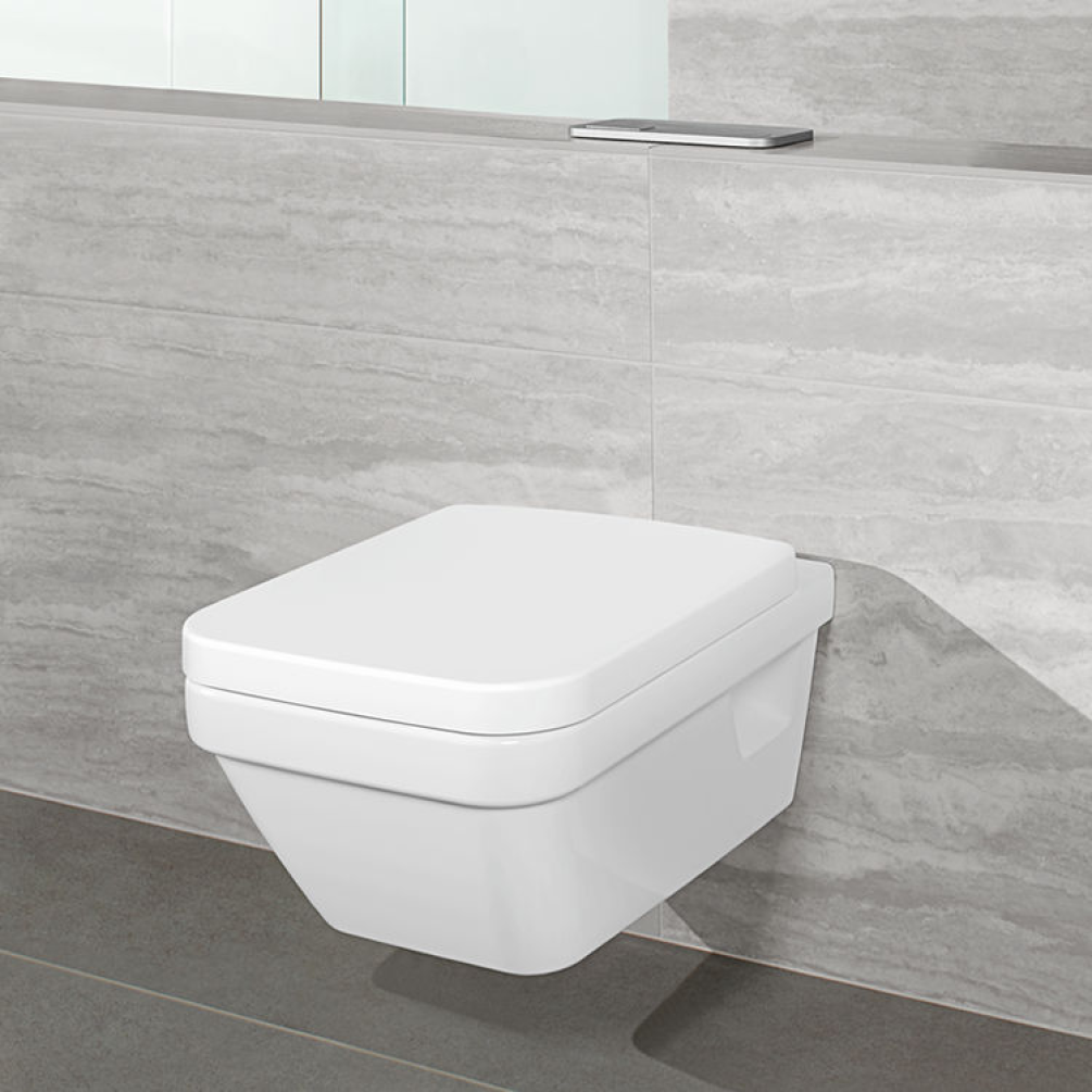 Photo of Villeroy and Boch Architectura Square Wall Hung WC & Dual Flush Frame