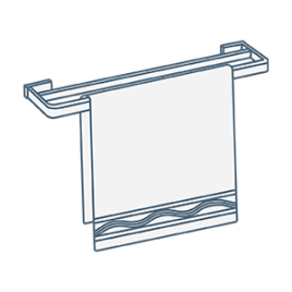 iconography image of a bathroom towel rail