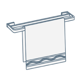 iconography image of a bathroom towel rail