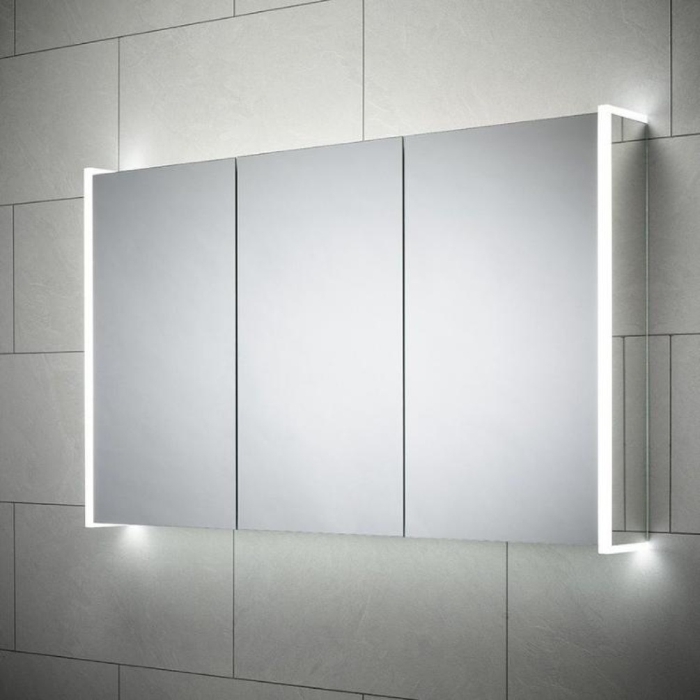 Close up product image of closed Sensio Ainsley Triple Door LED Mirror Cabinet SE30994C0