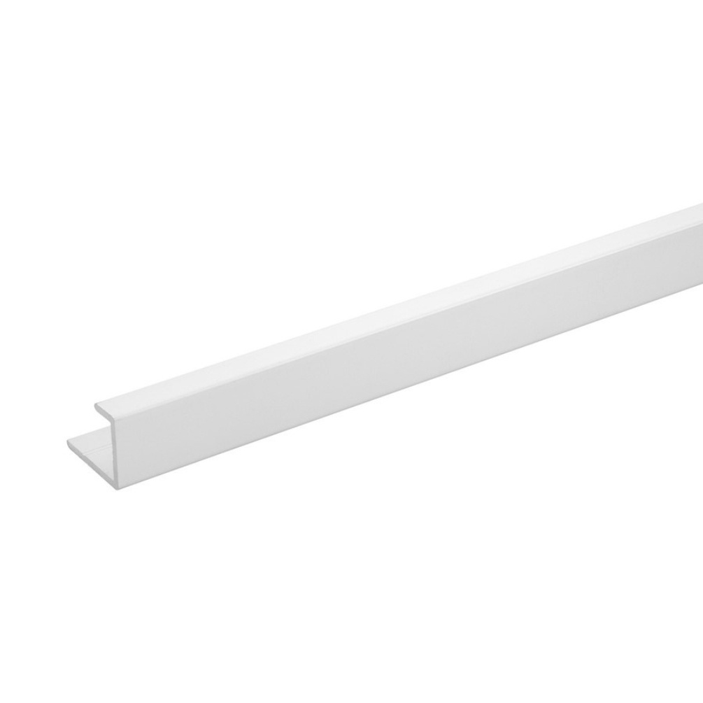 Cut out image of the Crosswater White Straight End Trim
