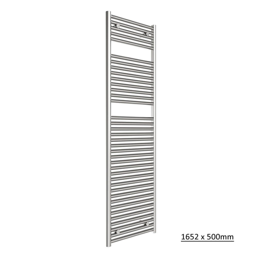 Photo of Tissino Hugo2 Chrome Heated Towel Rail 1652 x 500mm Cutout