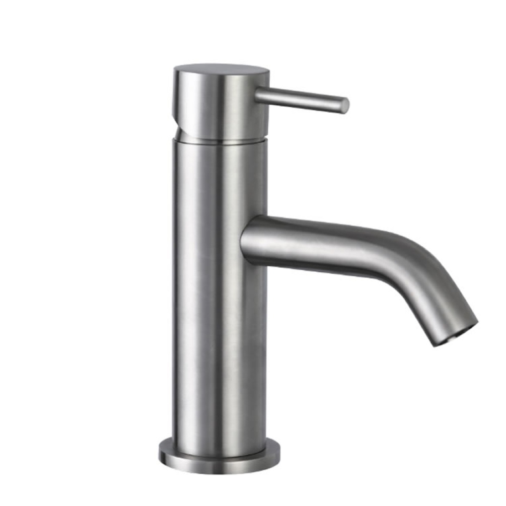 JTP Inox Brushed Stainless Steel Single Lever Basin Mixer