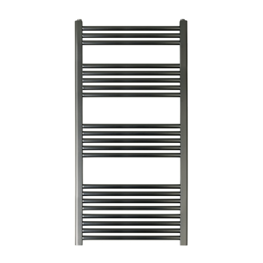 Cut out image of the JTP Vos Brushed Black 1200mm x 600mm Heated Towel Radiator