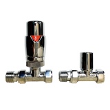 Cutout image of Radox Chrome Thermostatic Straight Valves