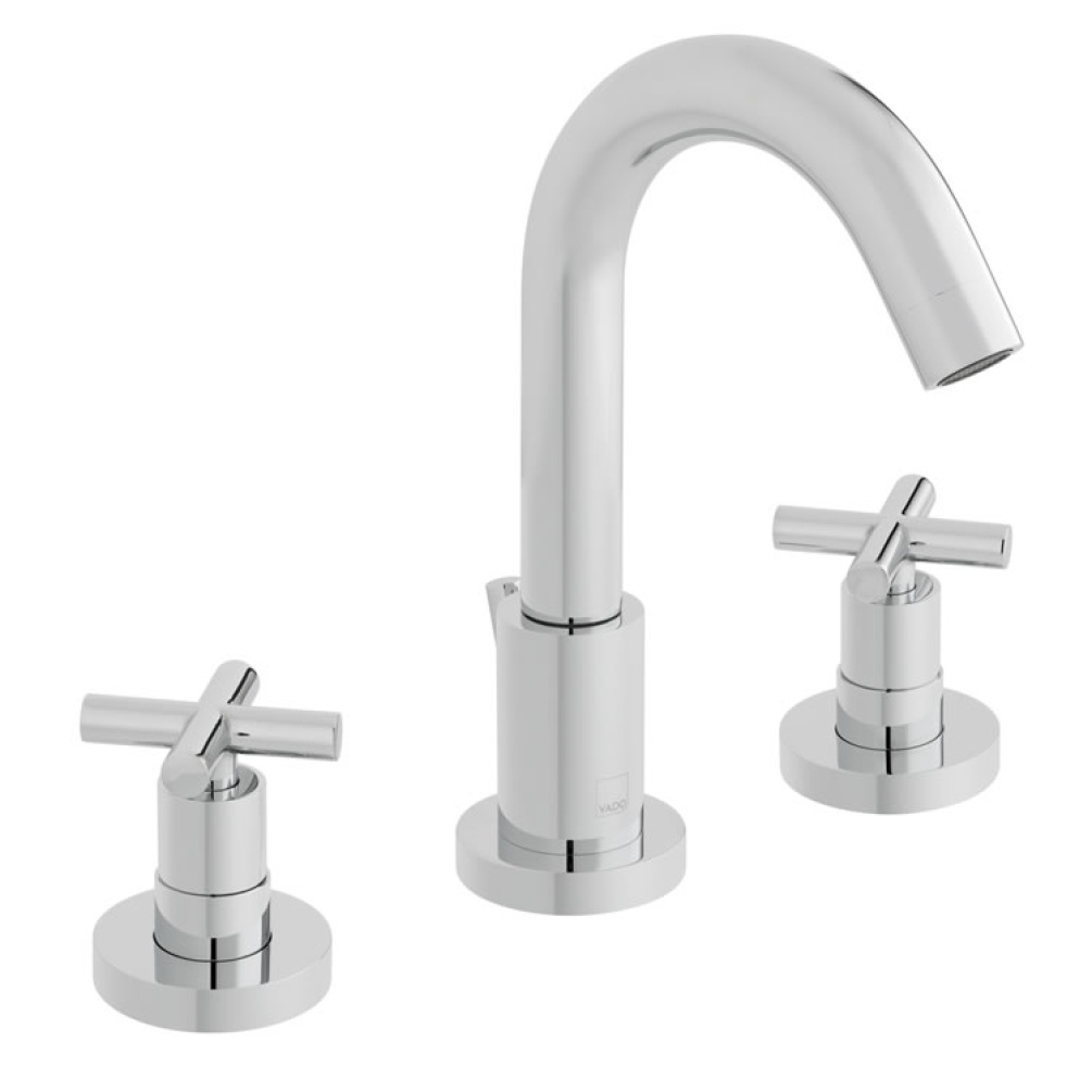 Vado Elements Deck Mounted Basin Mixer with Pop-Up Waste