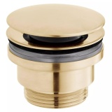 Cutout image of Vado Individual Brushed Gold Universal Clic-Clac Basin Waste