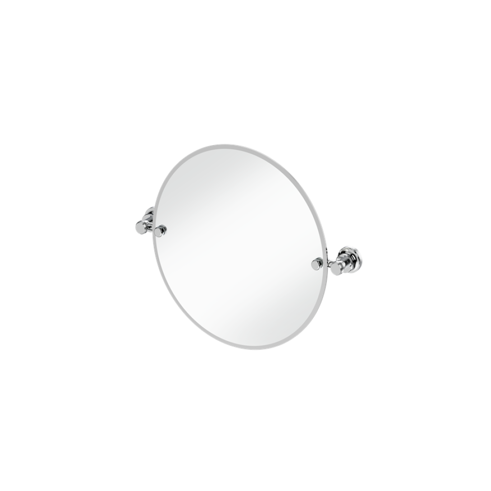 Burlington Chrome 400mm Round Mirror With 1909 Fixings