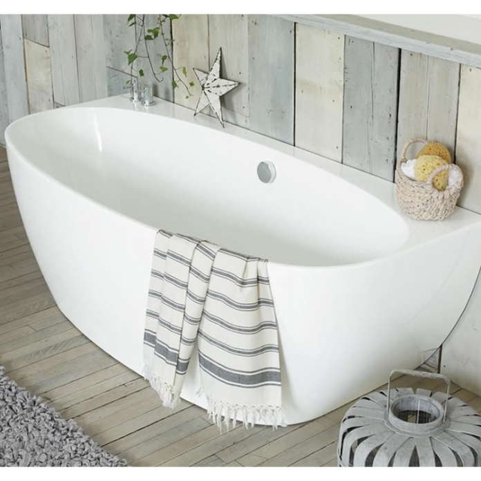 Waters I-Line Cove 1700mm Back-To-Wall Bath