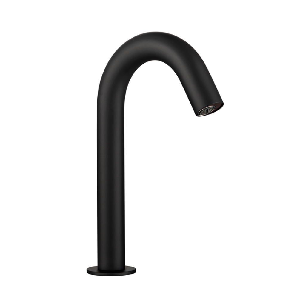 Product Cut out image of the JTP Sensor Matt Black Basin Mixer