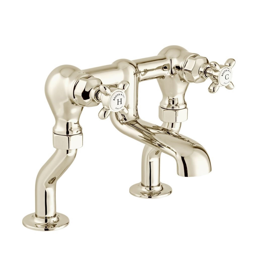 Booth & Co. Axbridge Cross Nickel Bath Filler
