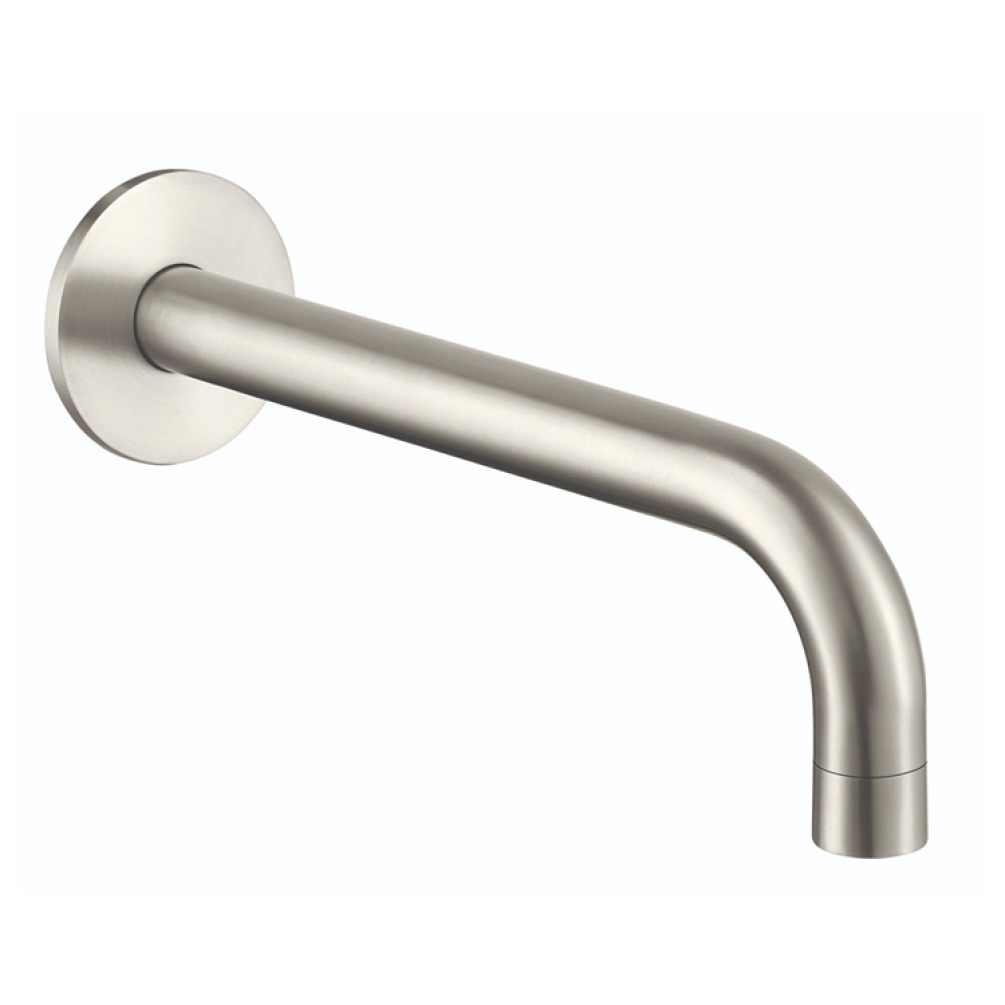 Photo of JTP Inox Brushed Stainless Steel 250mm Bath Spout Cutout