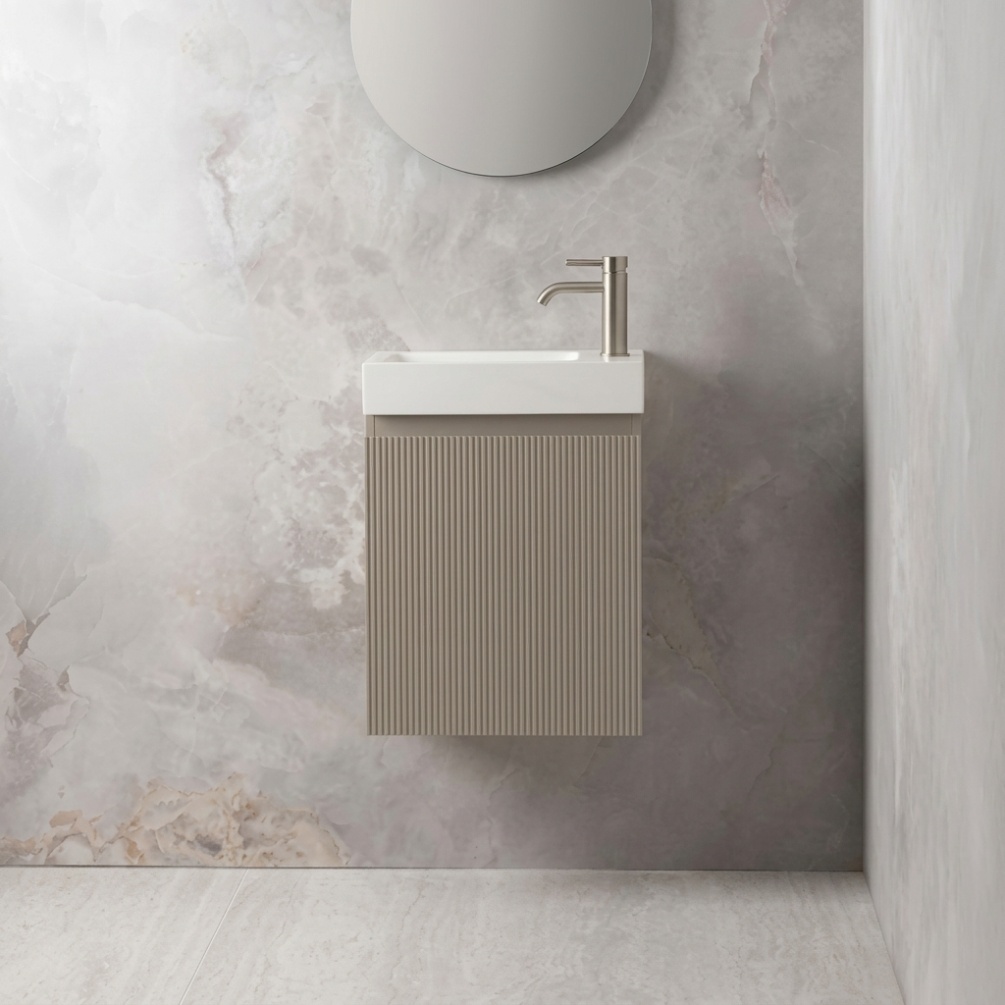Montara 450mm Soft Grey Wall Hung Vanity Unit & Basin