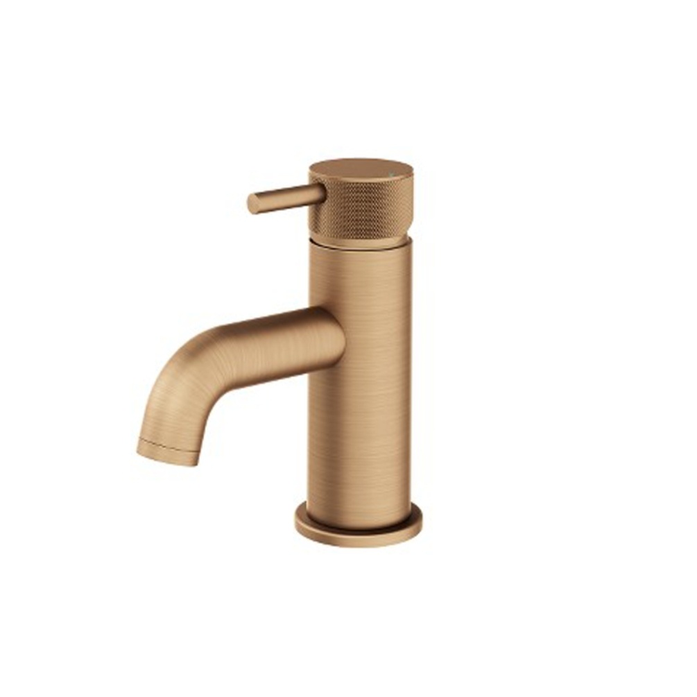 Product Cut out image of the Abacus Iso Pro Brushed Bronze Mini Mono Basin Mixer