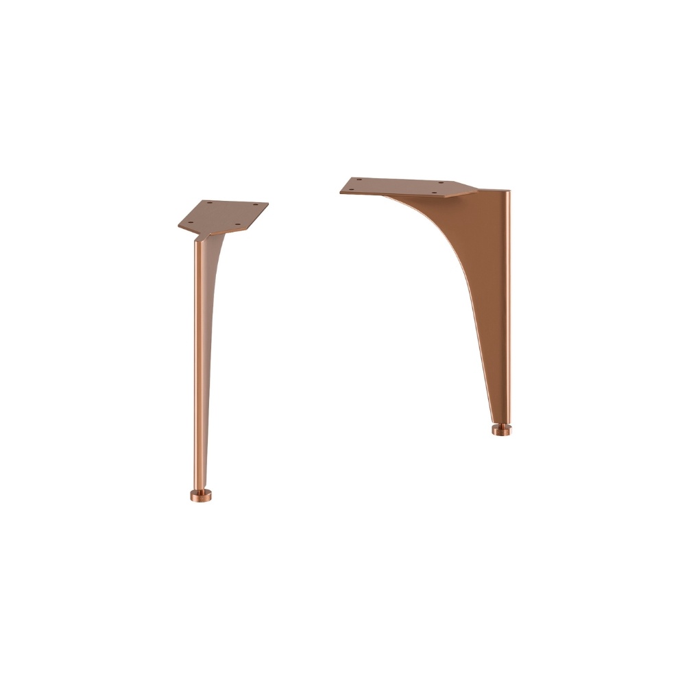 Product Cut out image of the Crosswater Avenue Brushed Bronze Furniture Legs