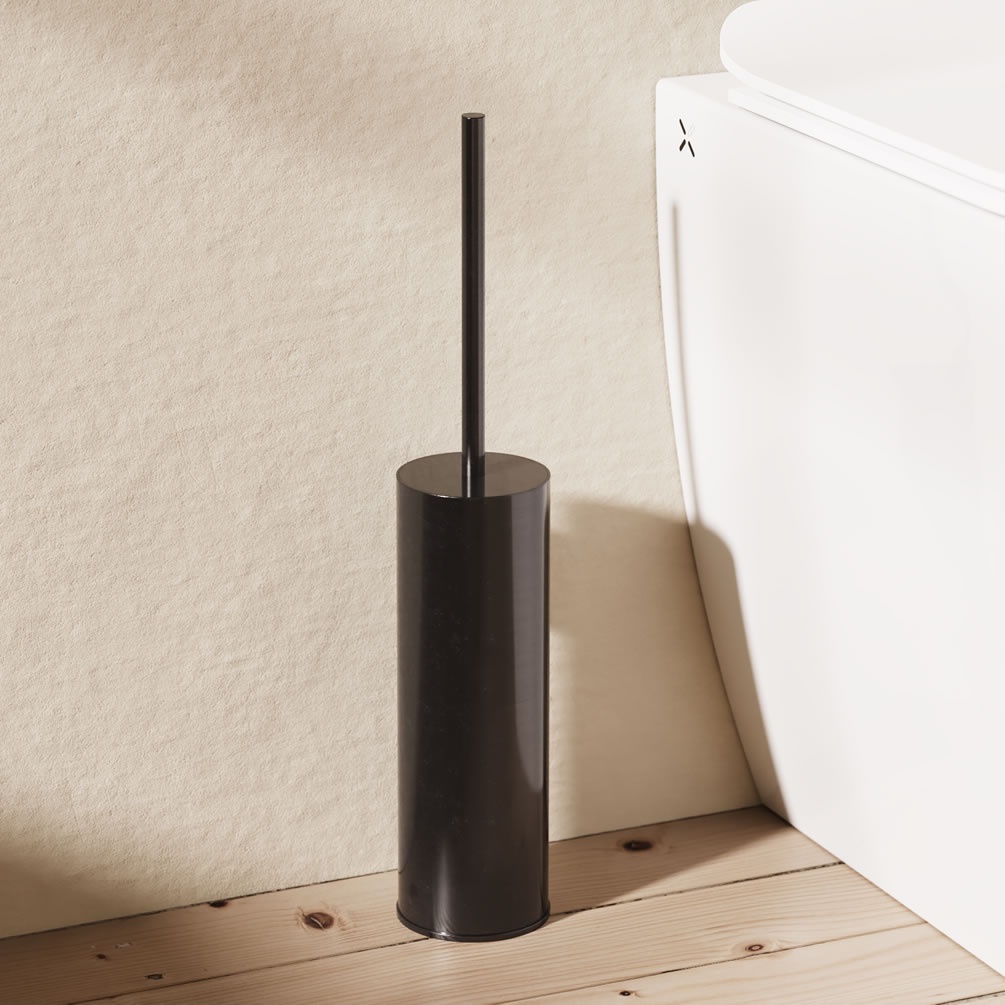 Lifestyle image of Crosswater 3ONE6 Slate Toilet Brush Holder