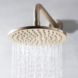 Product Lifestyle image of the Crosswater MPRO Brushed Brass 200mm Round Shower Head