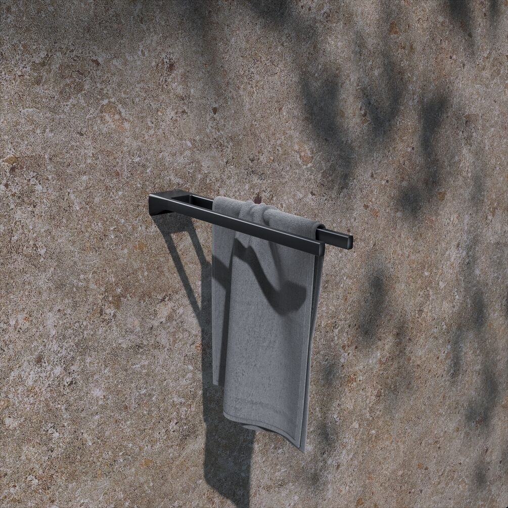 KEUCO Aveno 450mm Matt Black Double Towel Rail