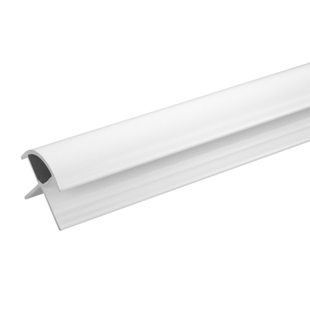 Cut out image of the Showerwall Compact White External Corner Trim