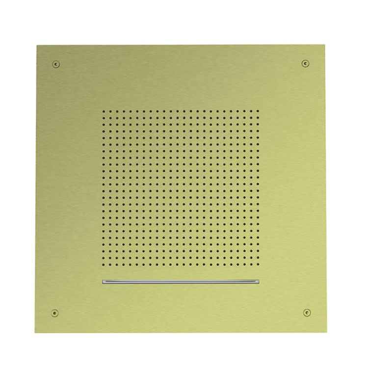 Crosswater Tranquil 500 Brushed Brass Recessed Shower Head Sanctuary