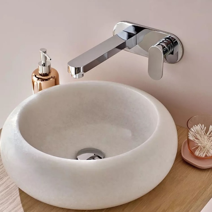 Lifestyle image of Vado Life Extended Wall-Mounted Basin Mixer