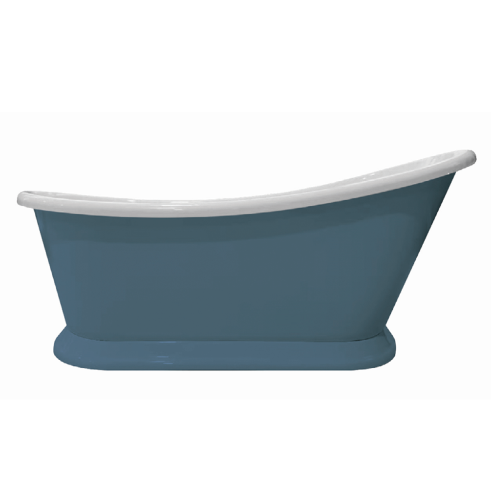 Photo of Bayswater Slipper Boat Bath in Stiffkey Blue