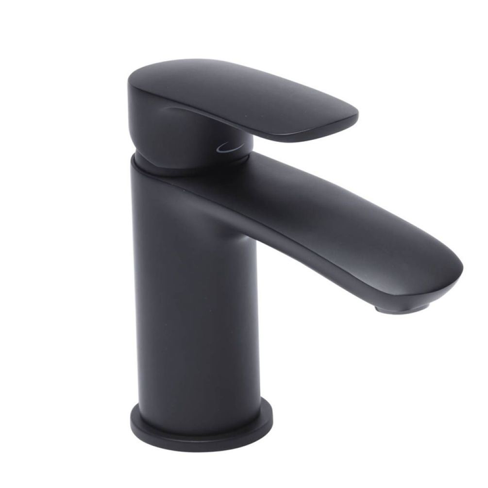 Tavistock Avid Matt Black Basin Mixer With Click Waste