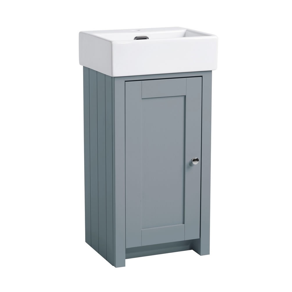 Tavistock Lansdown 430mm Matt Mineral Blue Cloakroom Unit & Basin