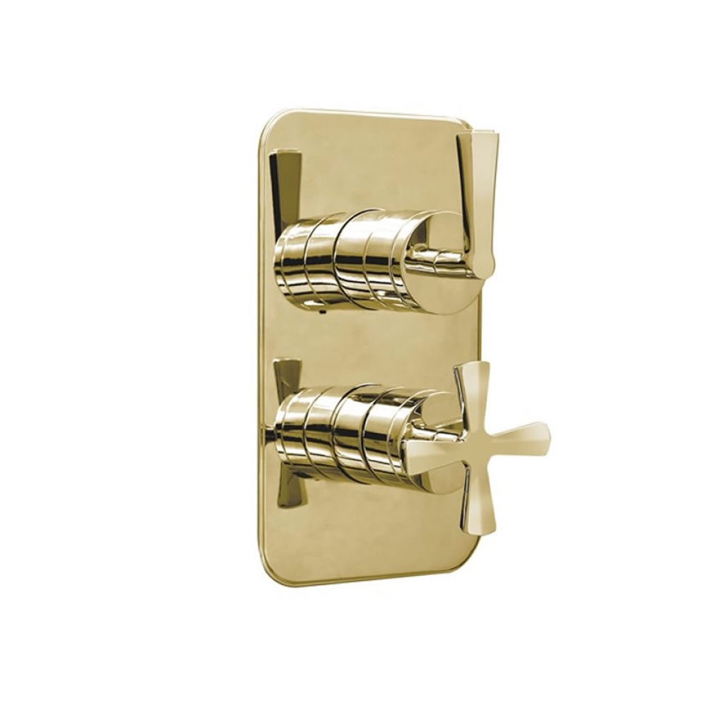 Burlington Riviera Gold Dual Outlet Shower Valve