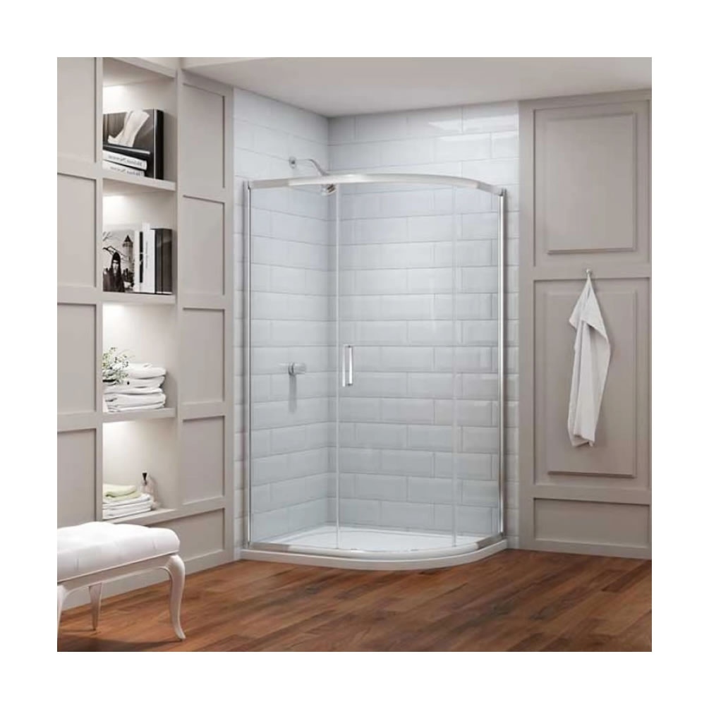 Lifestyle image of Merlyn 8 Series 1400 x 800mm Offset Shower Quadrant