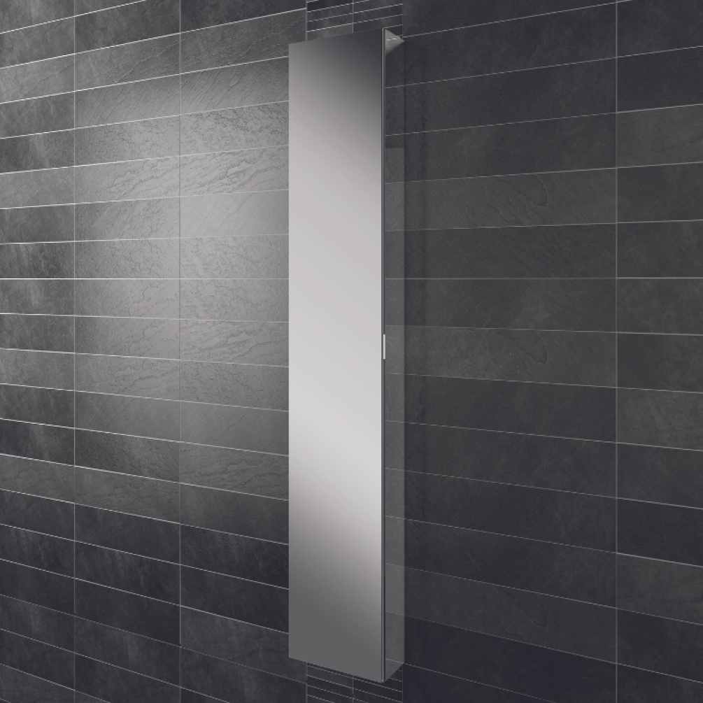 Close up product image of the HIB Eris 300mm Tall Mirror Cabinet