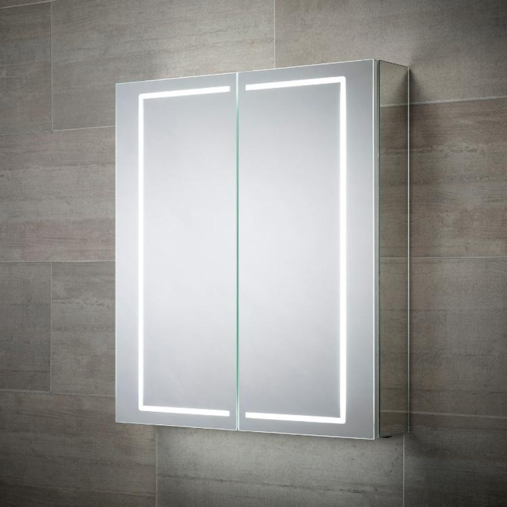 Close up product image of closed Sensio Sonnet Double Door LED Mirror Cabinet SE30394C0