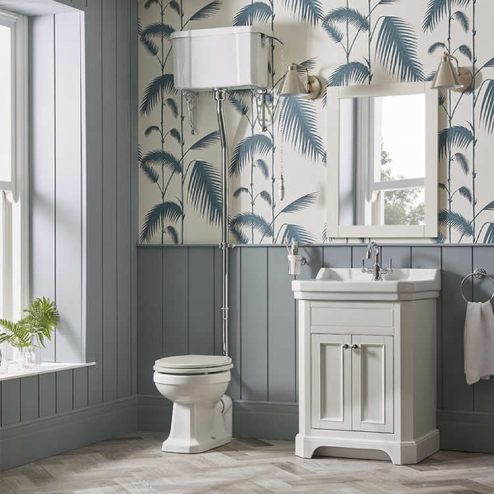 Lifestyle image of the Tavistock Vitoria High Level WC & Cistern